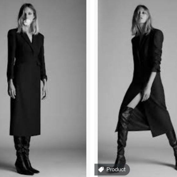 ZARA COAT DRESS BLOGGER FAVORITE SIZE L - Picture 6 of 10